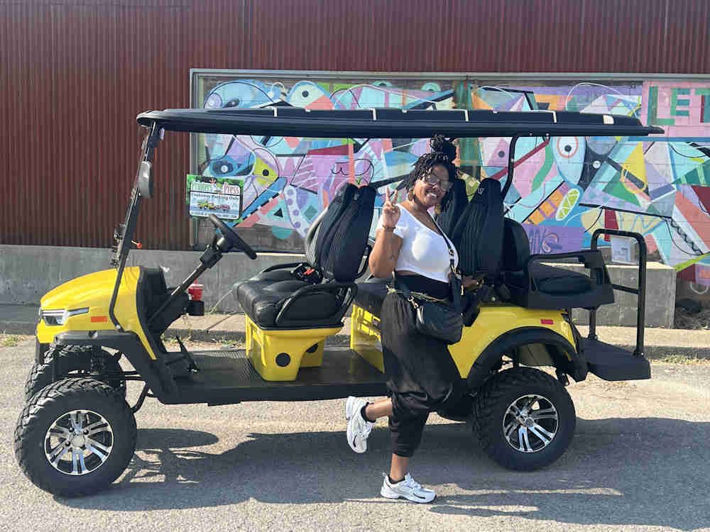 Yall Aboard Tours - Golf Cart with Owner Nikki Garner